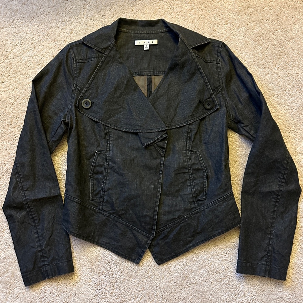 CAbi Black Denim/Jean Jacket